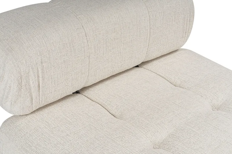 Belgin Bubblig Divansoffa 3-sits 315 cm med utfällbara armstöd och ryggstöd - Ljus / Beige - Möbler - Vardagsrum - Soffor - Modulsoffor - Komplett modulsoffa