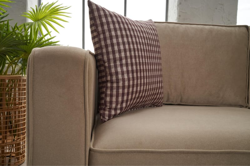 BELLSON Soffa m. Divan 4-sits Beige - Möbler - Vardagsrum - Soffor - Divansoffa & schäslong