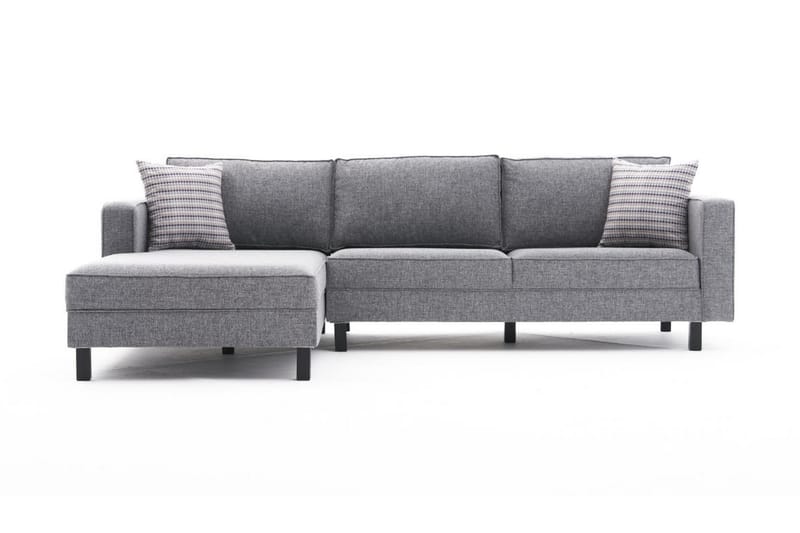 BELLSON Soffa m. Divan 4-sits Grå - Divansoffa & schäslong