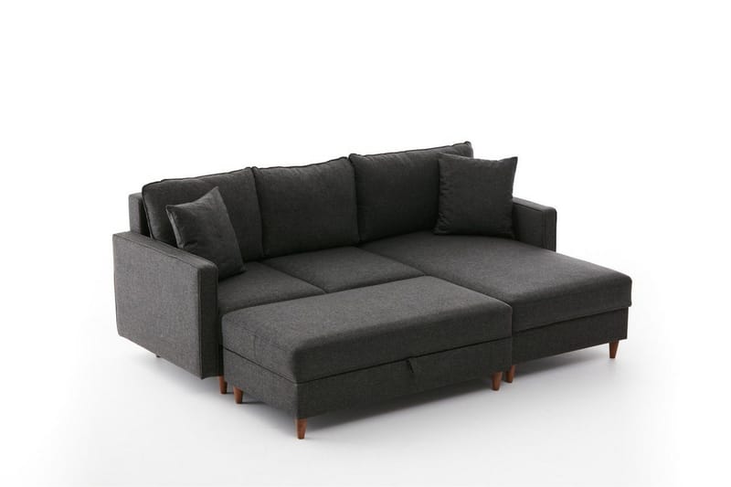 Braneles Soffa m. Divan 4-sits - Antracit - Möbler - Vardagsrum - Soffor - Divansoffa & schäslong