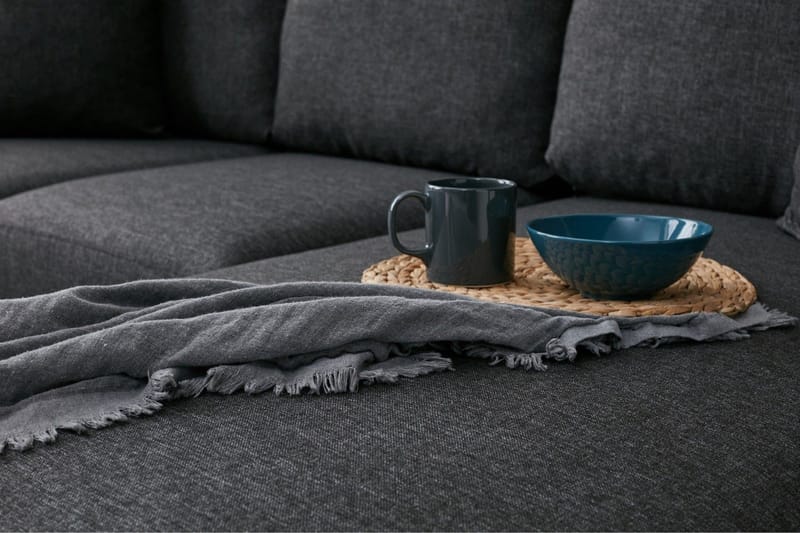 Braneles Soffa m. Divan 4-sits - Antracit - Möbler - Vardagsrum - Soffor - Divansoffa & schäslong