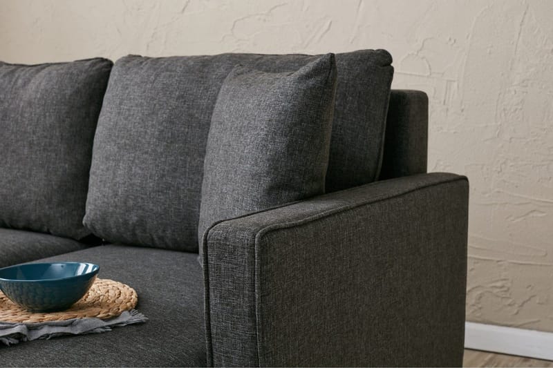 Braneles Soffa m. Divan 4-sits - Antracit - Möbler - Vardagsrum - Soffor - Divansoffa & schäslong