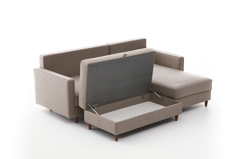 Braneles Soffa m. Divan 4-sits - Beige - Möbler - Vardagsrum - Soffor - Divansoffa & schäslong