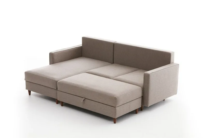 Braneles Soffa m. Divan 4-sits - Beige - Möbler - Vardagsrum - Soffor - Divansoffa & schäslong