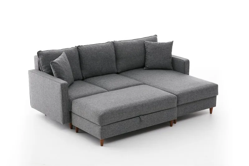 Braneles Soffa m. Divan 4-sits - Grå - Möbler - Vardagsrum - Soffor - Divansoffa & schäslong