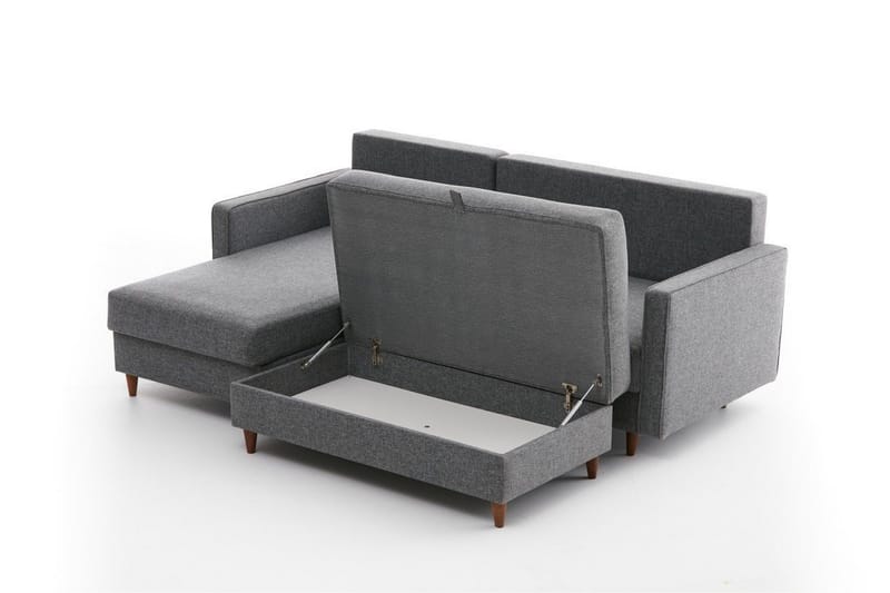 Braneles Soffa m. Divan 4-sits - Grå - Möbler - Vardagsrum - Soffor - Divansoffa & schäslong