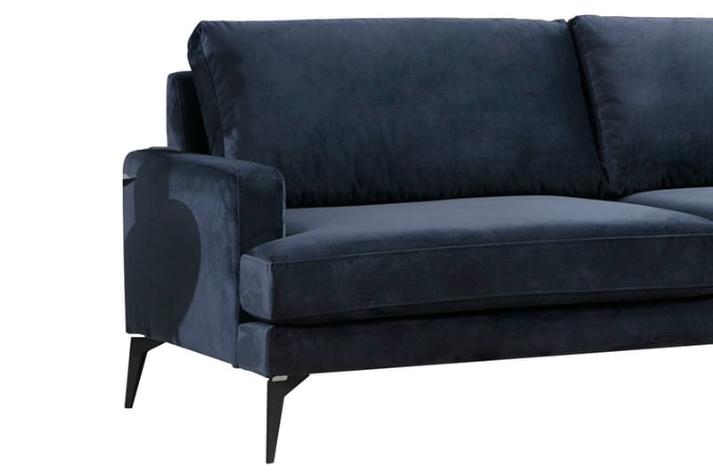 BRIETZKE Hörnsoffa med Divan Höger Blå - Möbler - Vardagsrum - Soffor - Divansoffa & schäslong