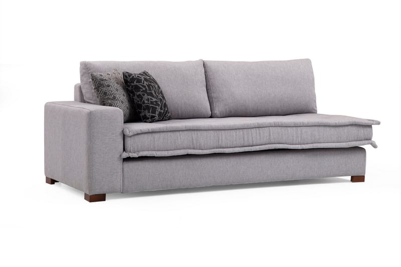 CHACABUCO Soffa m. Divan 4-sits Ljusgrå - Divansoffa & schäslong