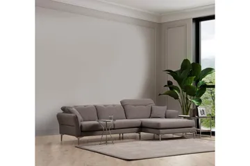 Chandara Soffa m. Divan 3-sits - Grå - Möbler - Vardagsrum - Soffor - Divansoffa & schäslong