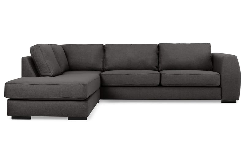 CLARKVILLE 3-sits Soffa med Schäslong Vänster Mörkgrå - Möbler - Vardagsrum - Soffor - Divansoffa & schäslong