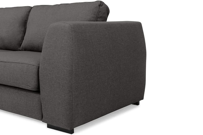 CLARKVILLE 3-sits Soffa med Schäslong Vänster Mörkgrå - Möbler - Vardagsrum - Soffor - Divansoffa & schäslong