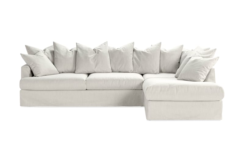 CONCAN Soffa med Schäslong Höger Linne Beige - Linnebeige - Divansoffa & schäslong