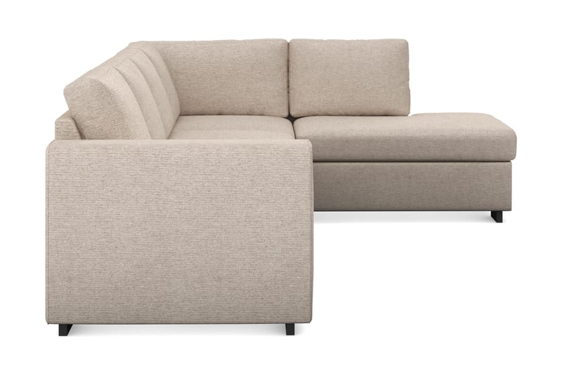 CONNECT Soffa med Schäslong Large Höger Beige - Divansoffa & schäslong