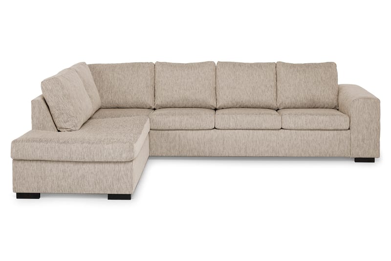 CONNECT Soffa med Schäslong Höger Beige - Divansoffa & schäslong