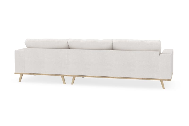 Copenhagen 4-sits Högervänd L-formad Divansoffa i Bouclé - Vit - Möbler - Vardagsrum - Soffor - Divansoffa & schäslong