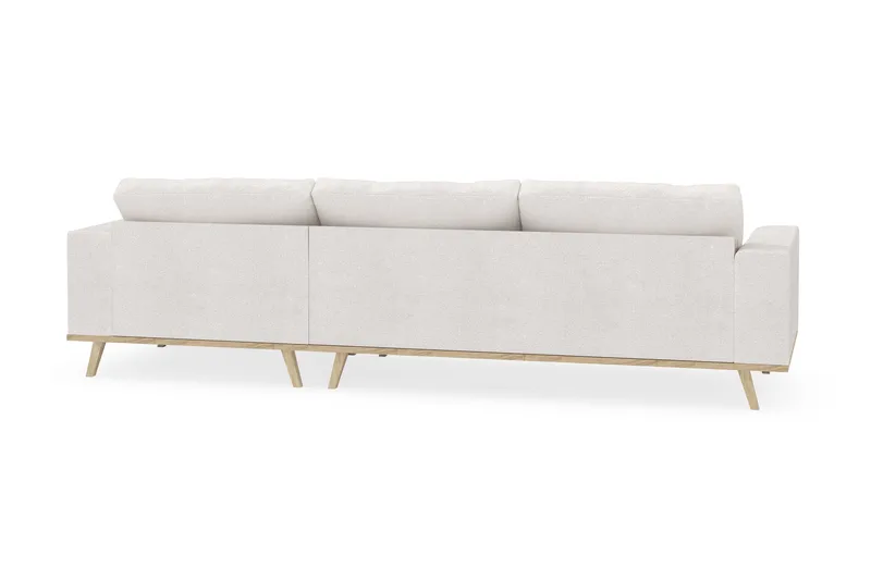 Copenhagen 4-sits Högervänd L-formad Divansoffa i Bouclé - Vit - Möbler - Vardagsrum - Soffor - Divansoffa & schäslong