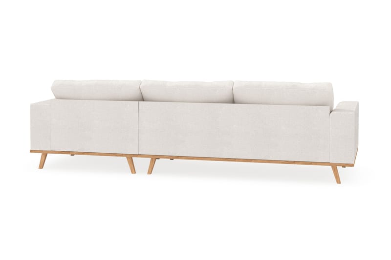 Copenhagen 4-sits Högervänd L-formad Divansoffa i Bouclé - Vit - Möbler - Vardagsrum - Soffor - Divansoffa & schäslong