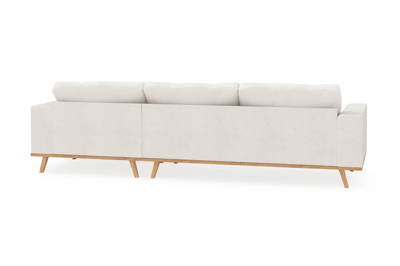 Copenhagen 4-sits Högervänd L-formad Divansoffa i Bouclé - Vit - Möbler - Vardagsrum - Soffor - Divansoffa & schäslong