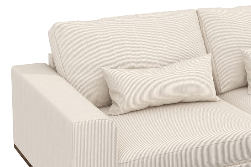 Copenhagen 4-sits Högervänd L-formad Divansoffa i Manchester - Beige - Möbler - Vardagsrum - Soffor - Divansoffa & schäslong