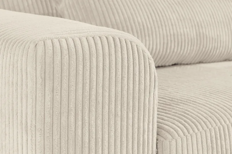 Copenhagen 4-sits Högervänd L-formad Divansoffa i Manchester - Beige - Möbler - Vardagsrum - Soffor - Divansoffa & schäslong