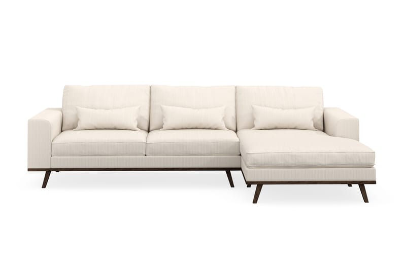 Copenhagen 4-sits Högervänd L-formad Divansoffa i Manchester, Beige