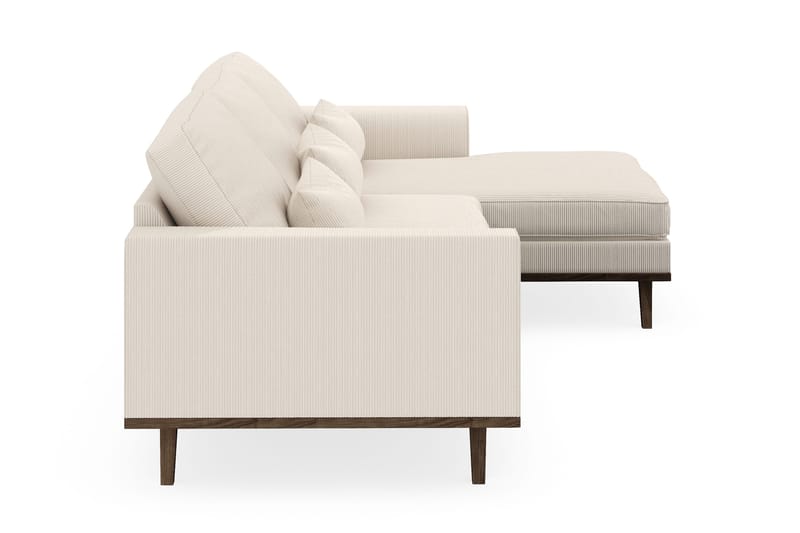 Copenhagen 4-sits Högervänd L-formad Divansoffa i Manchester - Beige - Möbler - Vardagsrum - Soffor - Divansoffa & schäslong