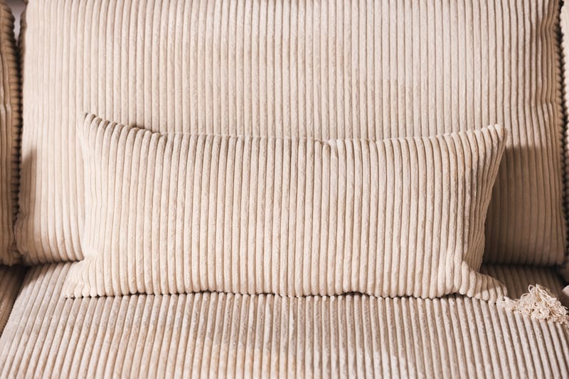 Copenhagen 4-sits Högervänd L-formad Divansoffa i Manchester - Beige - Möbler - Vardagsrum - Soffor - Divansoffa & schäslong