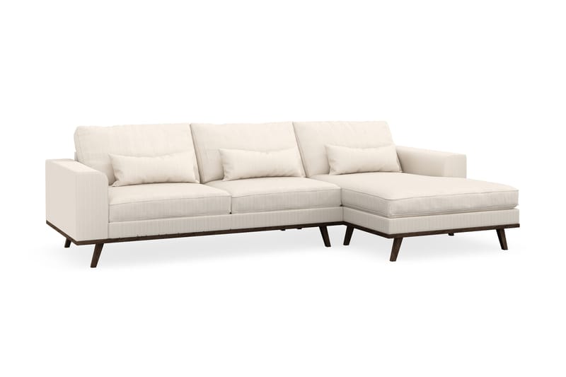 Copenhagen 4-sits Högervänd L-formad Divansoffa i Manchester - Beige - Möbler - Vardagsrum - Soffor - Divansoffa & schäslong