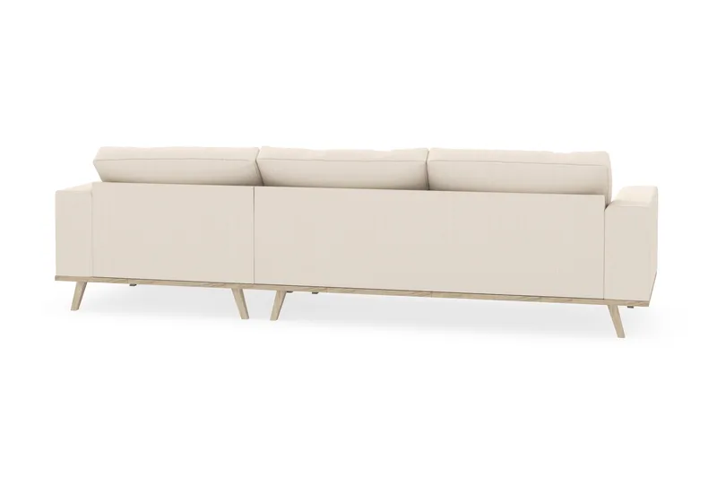Copenhagen 4-sits Högervänd L-formad Divansoffa i Manchester - Beige - Möbler - Vardagsrum - Soffor - Divansoffa & schäslong