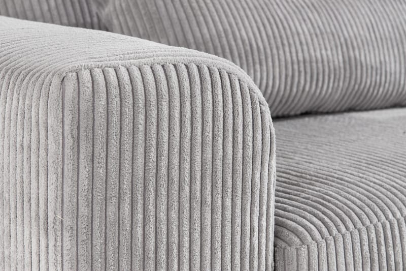 Copenhagen 4-sits Högervänd L-formad Divansoffa i Manchester - Ljusgrå - Möbler - Vardagsrum - Soffor - Divansoffa & schäslong