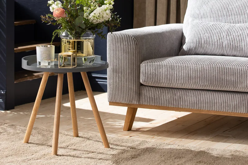 Copenhagen 4-sits Högervänd L-formad Divansoffa i Manchester - Ljusgrå - Möbler - Vardagsrum - Soffor - Divansoffa & schäslong