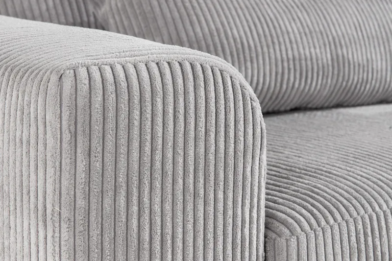 Copenhagen 4-sits Högervänd L-formad Divansoffa i Manchester - Ljusgrå - Möbler - Vardagsrum - Soffor - Divansoffa & schäslong