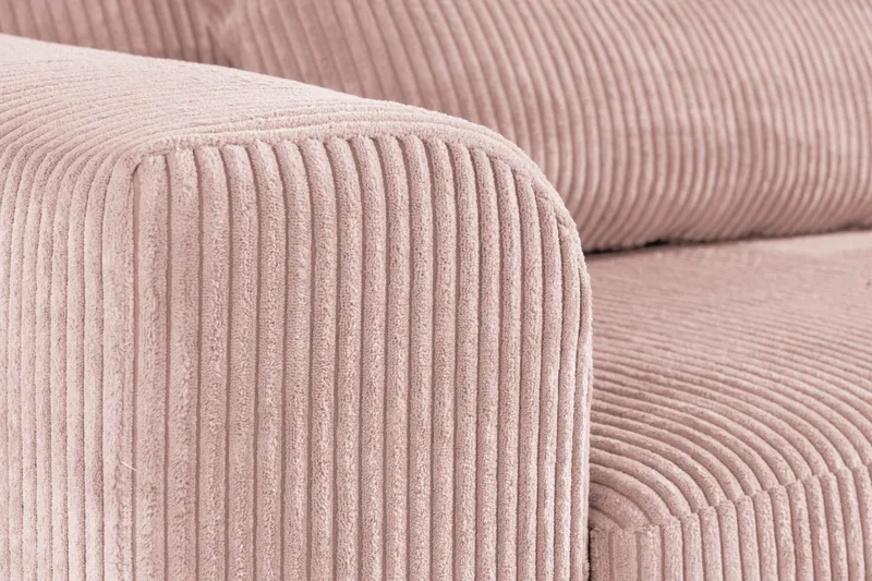 Copenhagen 4-sits Högervänd L-formad Divansoffa i Manchester - Rosa - Möbler - Vardagsrum - Soffor - Divansoffa & schäslong