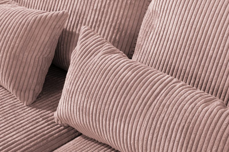 Copenhagen 4-sits Högervänd L-formad Divansoffa i Manchester - Rosa - Möbler - Vardagsrum - Soffor - Divansoffa & schäslong