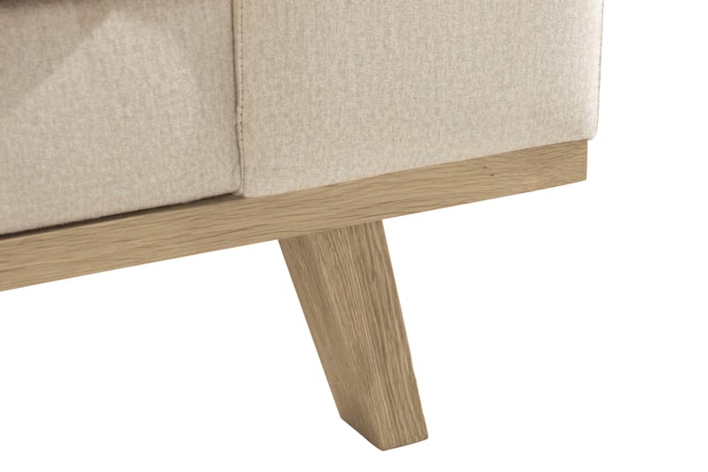 Copenhagen 4-sits Högervänd L-formad Divansoffa i Sammet - Beige - Möbler - Vardagsrum - Soffor - Divansoffa & schäslong