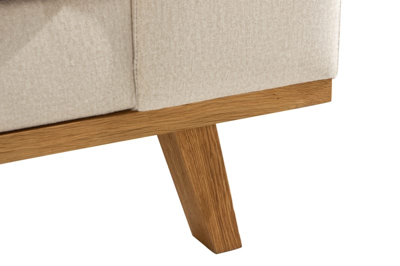 Copenhagen 4-sits Högervänd L-formad Divansoffa i Sammet - Beige - Möbler - Vardagsrum - Soffor - Divansoffa & schäslong