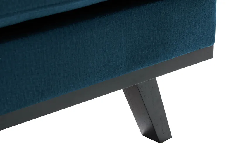 Copenhagen 4-sits Högervänd L-formad Divansoffa i Sammet - Blå - Möbler - Vardagsrum - Soffor - Divansoffa & schäslong