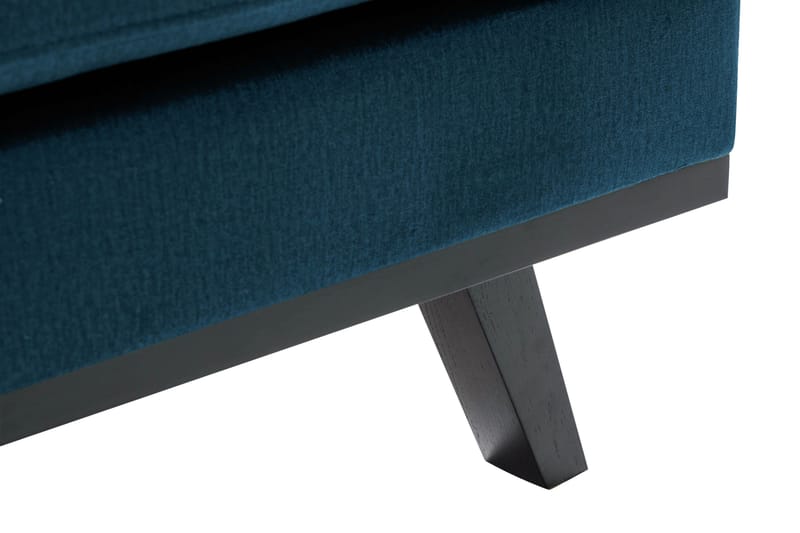 Copenhagen 4-sits Högervänd L-formad Divansoffa i Sammet - Blå - Möbler - Vardagsrum - Soffor - Divansoffa & schäslong