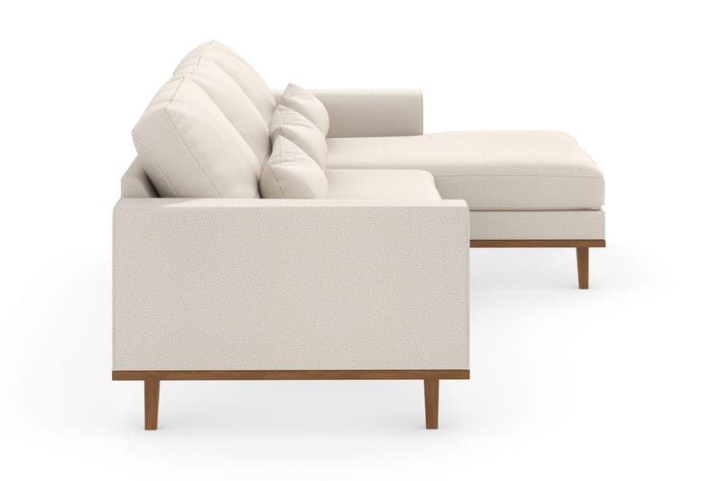 Copenhagen 4-sits Högervänd L-formad Divansoffa i Tyg - Beige - Möbler - Vardagsrum - Soffor - Divansoffa & schäslong