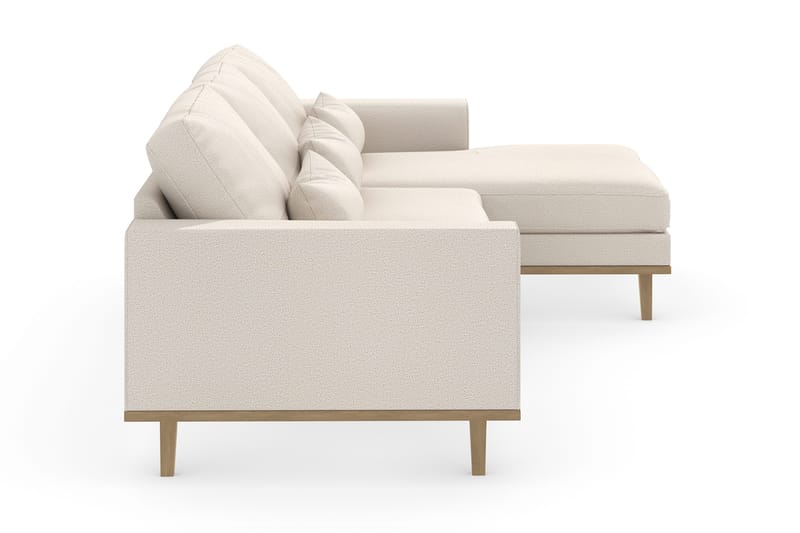 Copenhagen 4-sits Högervänd L-formad Divansoffa i Tyg - Beige - Möbler - Vardagsrum - Soffor - Divansoffa & schäslong
