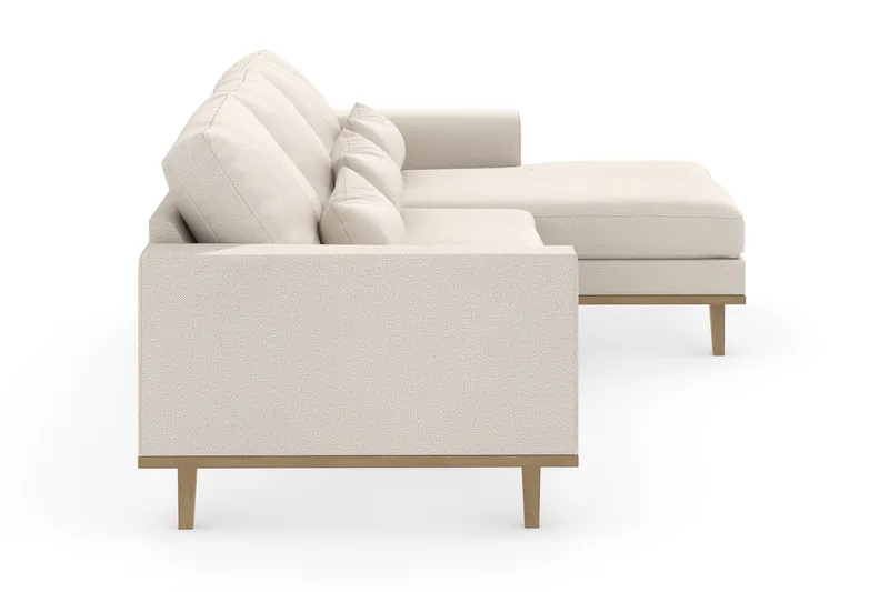 Copenhagen 4-sits Högervänd L-formad Divansoffa i Tyg - Beige - Möbler - Vardagsrum - Soffor - Divansoffa & schäslong