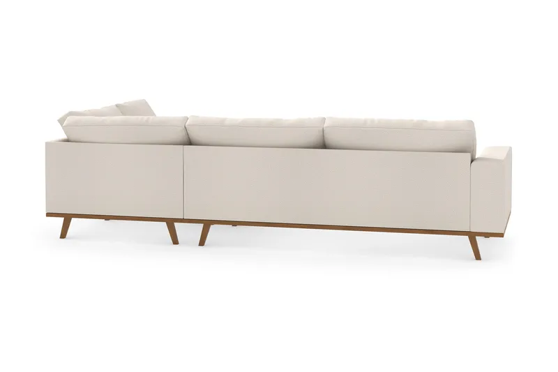 Copenhagen 4-sits Högervänd L-formad Divansoffa i Tyg - Beige - Möbler - Vardagsrum - Soffor - Divansoffa & schäslong