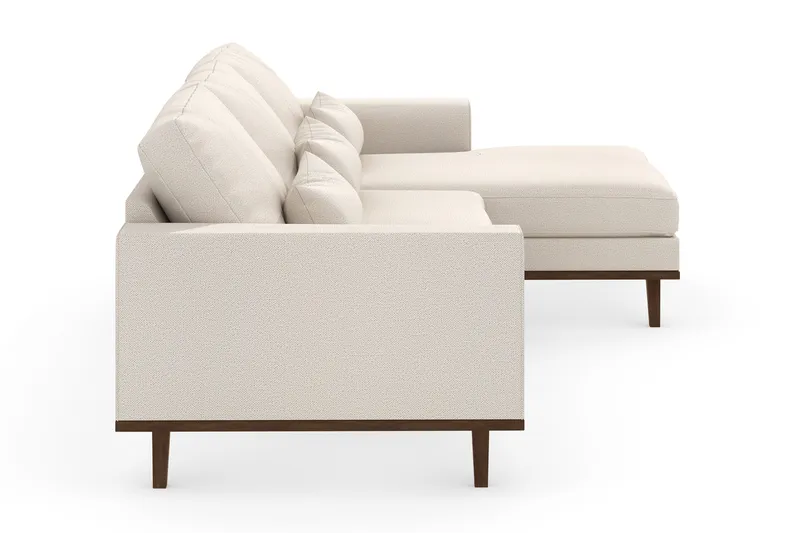 Copenhagen 4-sits Högervänd L-formad Divansoffa i Tyg - Beige - Möbler - Vardagsrum - Soffor - Divansoffa & schäslong