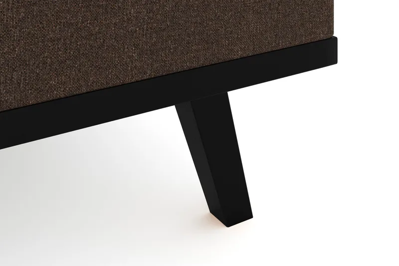 Copenhagen 4-sits Högervänd L-formad Divansoffa i Tyg - Brun - Möbler - Vardagsrum - Soffor - Divansoffa & schäslong