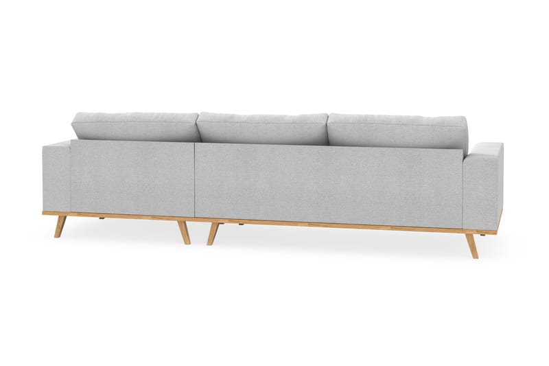 Copenhagen 4-sits Högervänd L-formad Divansoffa i Tyg - Ljusgrå - Möbler - Vardagsrum - Soffor - Divansoffa & schäslong