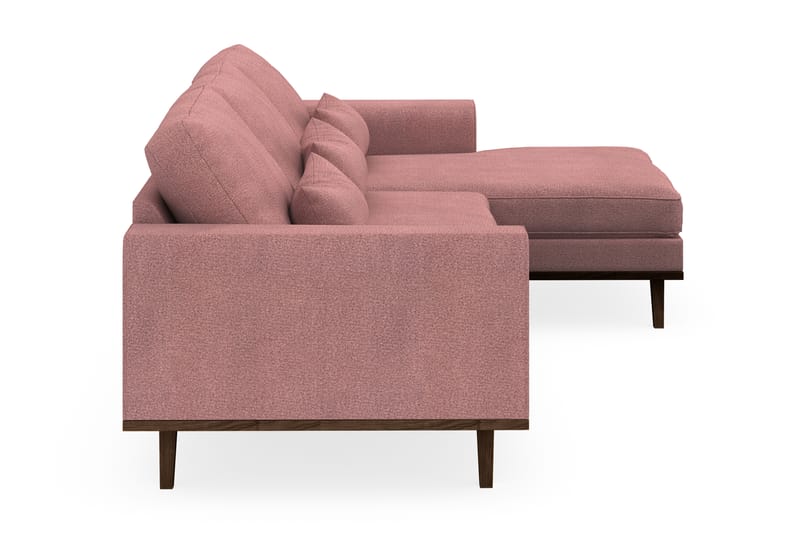 Copenhagen 4-sits Högervänd L-formad Divansoffa i Tyg - Rosa - Möbler - Vardagsrum - Soffor - Divansoffa & schäslong