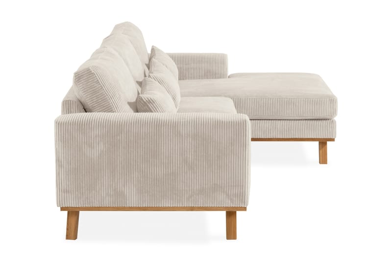 Copenhagen 4-sits Högervänd L-formad Djup Divansoffa i Manchester - Beige - Möbler - Vardagsrum - Soffor - Divansoffa & schäslong