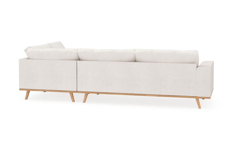 Copenhagen 4-sits Högervänd L-formad Schäslongsoffa i Bouclé - Vit - Möbler - Vardagsrum - Soffor - Divansoffa & schäslong