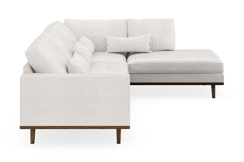 Copenhagen 4-sits Högervänd L-formad Schäslongsoffa i Bouclé - Vit - Möbler - Vardagsrum - Soffor - Divansoffa & schäslong