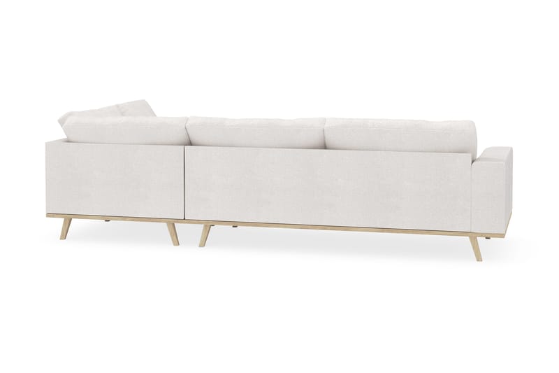 Copenhagen 4-sits Högervänd L-formad Schäslongsoffa i Bouclé - Vit - Möbler - Vardagsrum - Soffor - Divansoffa & schäslong